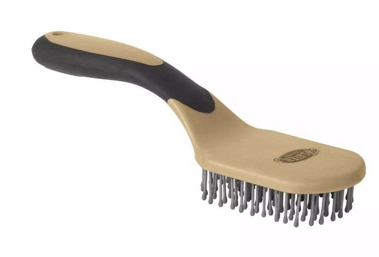 Weaver Leather Mane and Tail Brush – Black/Tan Size: Back 23.5*7