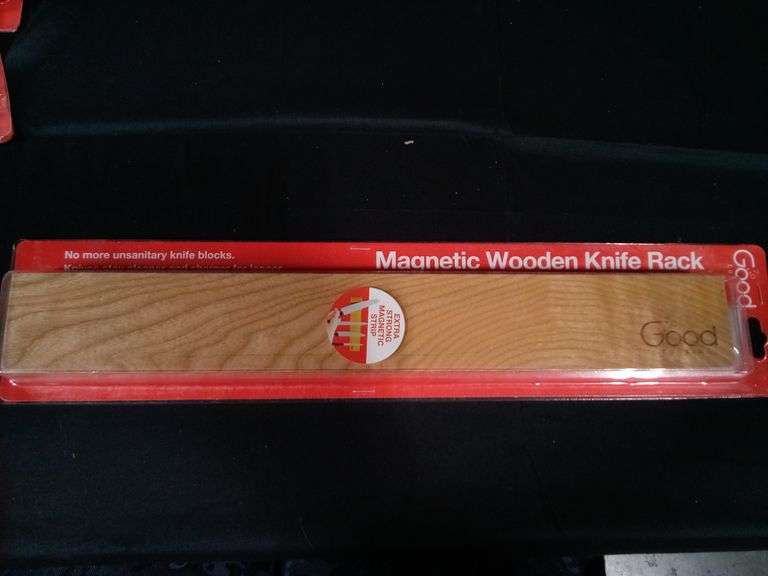 Good Cooking, Magnetic Knife Strip, Strong Magnetic Wooden Knife Rack