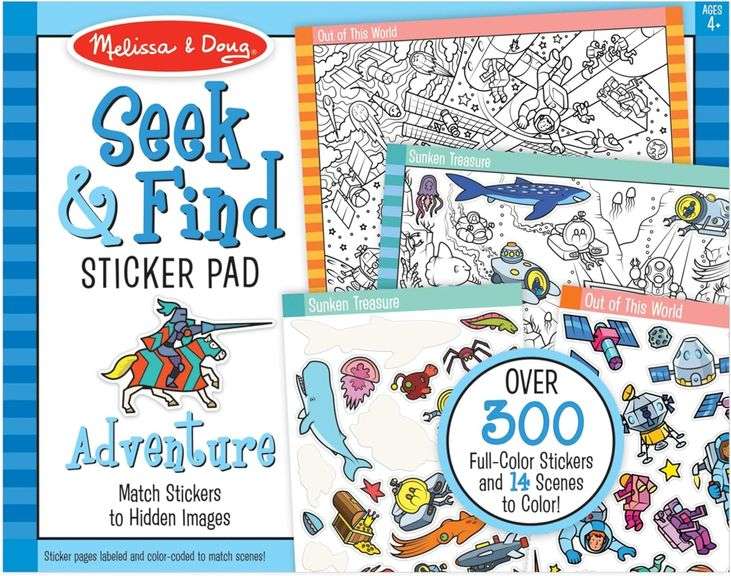 Melissa & Doug Seek & Find Sticker Pad – Adventure