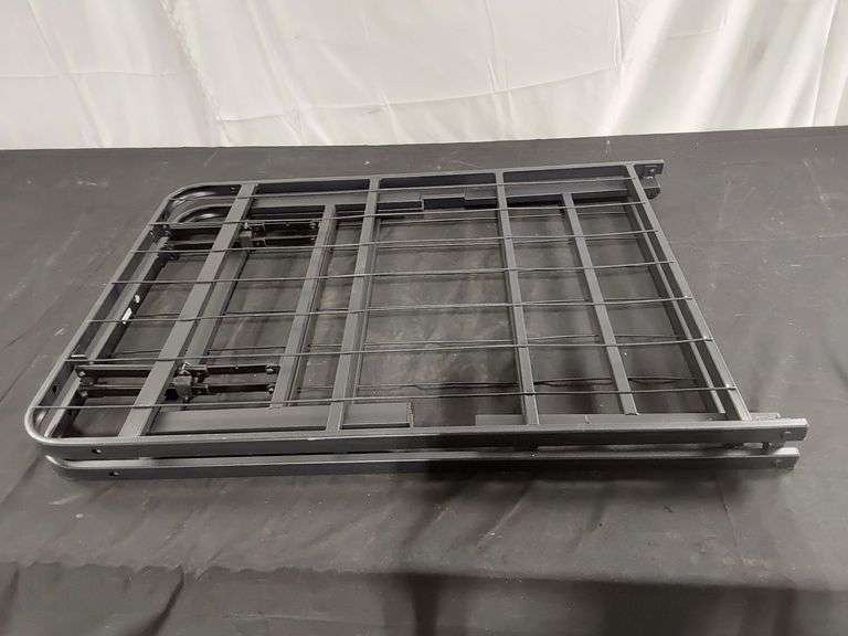 Foldable Metal Platform Bed Frame – Black 6'1"