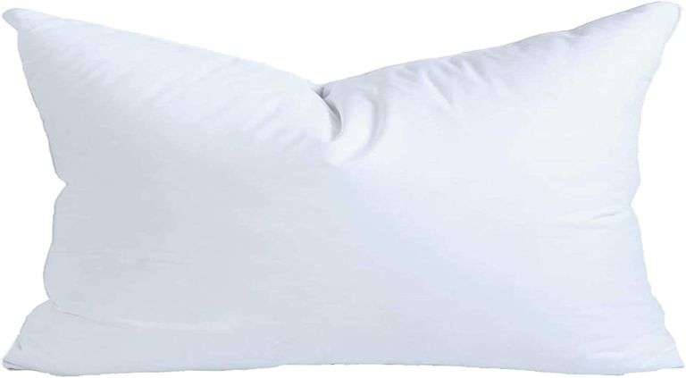 Cotton Down Alternative Pillow Insert, White, 18" x 28"