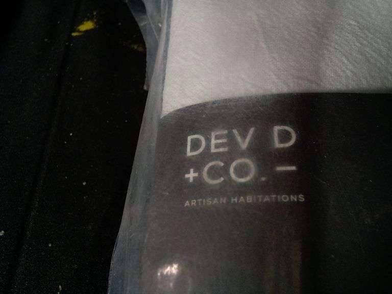 Lot Of 9 DEV D+CO, Artisan Habitations 'The 90s' Tea Towel, White