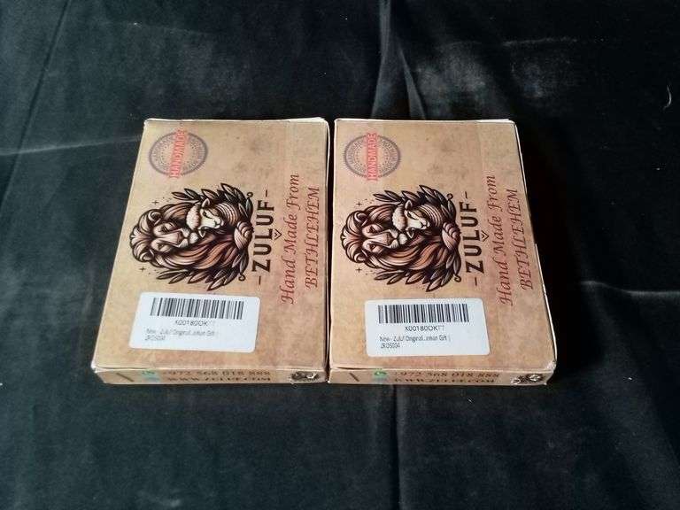 Lot of 2 Zuluf Original Hand Made from Bethlehem Olive Wood Prayer Rosary