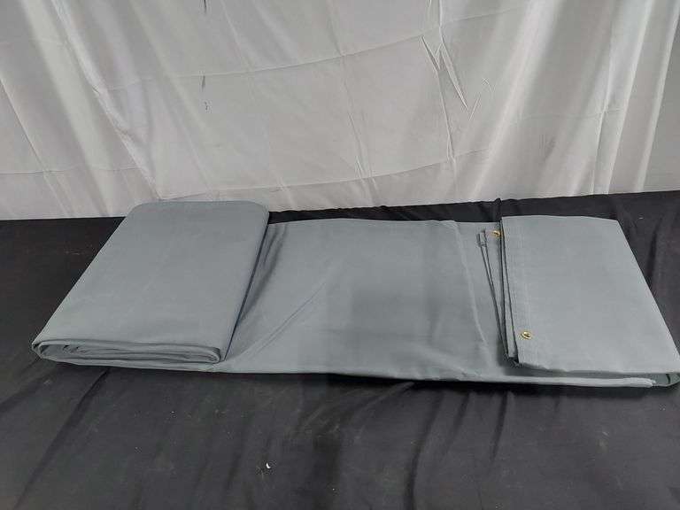 Heavy Duty Grey Tarp with Grommets