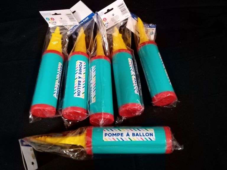 Lot Of 6 321 Party, Handheld Professional Balloon Pump