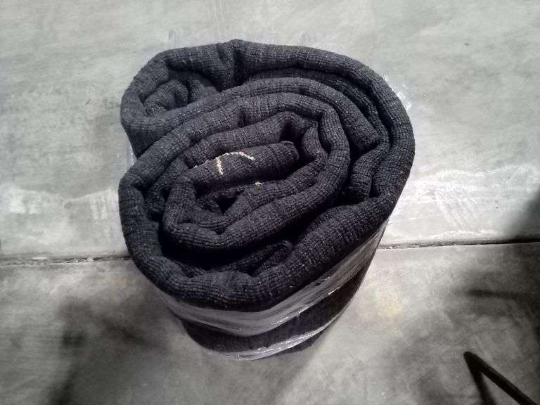 Heavy Duty Large Fabric Rug, Black