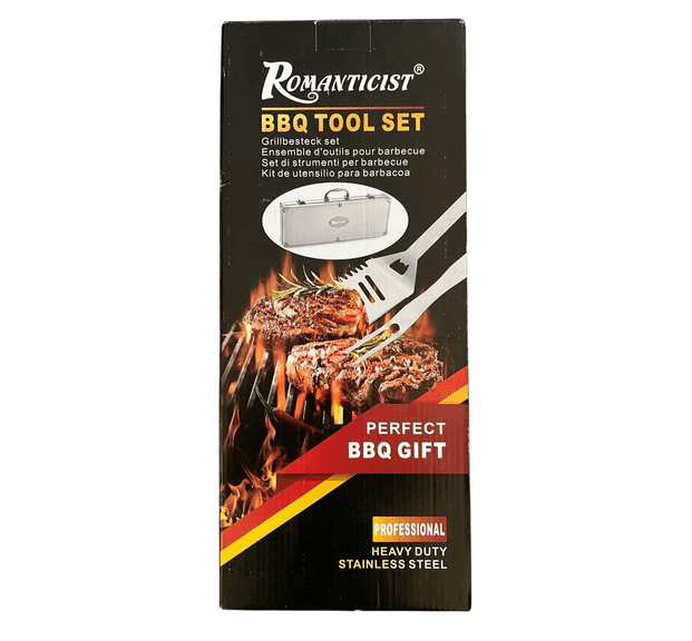 Romanticist Professional Heavy Duty Stainless Steel BBQ Tool Set
