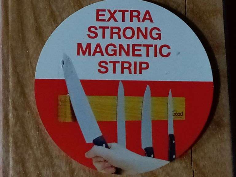 Good Cooking, Magnetic Knife Strip, Strong Magnetic Wooden Knife Rack