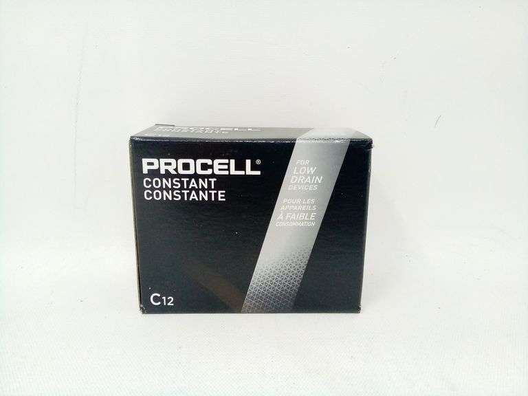Lot Of 2 Duracell, Procell Constant Alkaline Batteries C12, 12 Pack
