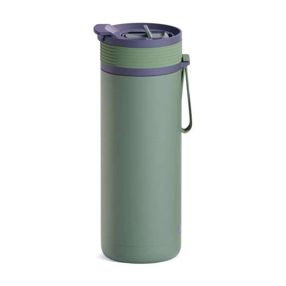 Asobu, Ceramic Lined 2 In 1 Tumbler, Green, 20 Oz
