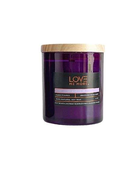 Love Me More Lavender Fields Scented Candle – 3-Wick 24 oz