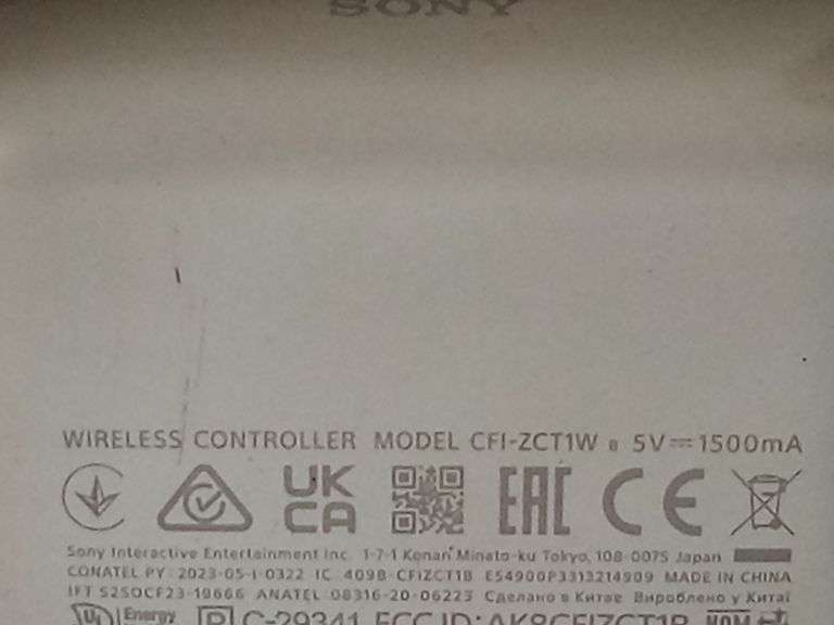 Sony, Playstation 5 Dualsense Wireless Controller, White CFI-ZCT1W