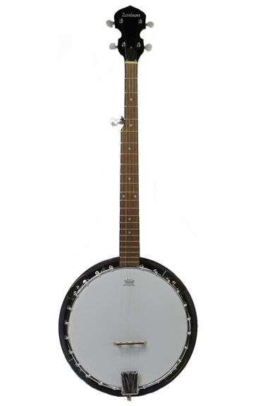 Left Handed R.W. Jameson Remo Weathering Banjo Head Only with Case