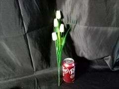 Artificial Tulips Flower Home Decor – White 6 Total Pieces