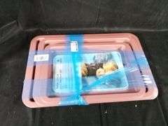 Hongbake, Non Stick Baking Pan Set, Pink
