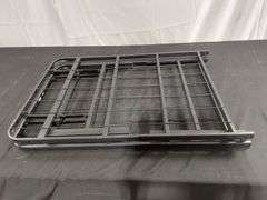 Foldable Metal Platform Bed Frame – Black 6'1"