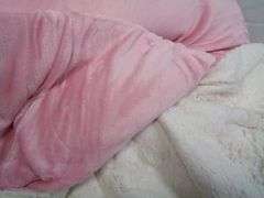 Nanpiper Flannel Reversible Sherpa Throw Blanket – Pink Queen 90" x 90"