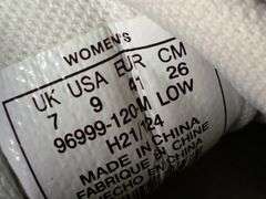 K-Swiss, Ramli Court Women's Leather Iridescent Athletic Sneakers, White, Size 7