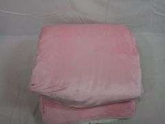 Nanpiper Flannel Reversible Sherpa Throw Blanket – Pink Queen 90" x 90"