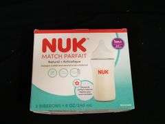 NUK, Perfect Match Baby Bottle, Medium Flow, 8 Oz, 3 Pack