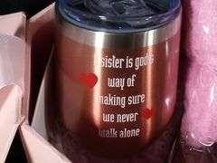 Heart Surprise Gift Box For Women - Tumbler & Socks "Bring Me Some Wine"