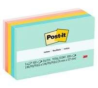 3M Post-it Notes – 3" x 5" 100 Count ea. 5 Pads (500 Total Count)