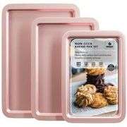 Hongbake, Non Stick Baking Pan Set, Pink