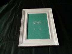 LaVie Home, Picture Frames, Distressed White Wood Grain, 5" x 7", Set Of 3