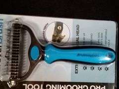 NuewayPets Furever Brush Pro Grooming Tool for Double-Coated Pets