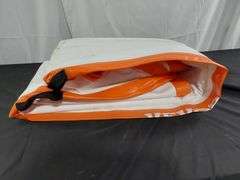 Vevor Inflatable Floating Dock Platform – White/Orange 10 x 10ft (carrying bag & pump not included)