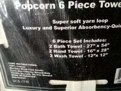 Supreme Living, Popcorn 6 Piece Towel Set, Beige 4683