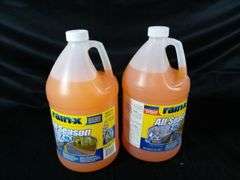 Lot Of 2 Rain-X, All Season 2 In 1 Windshield Washer Fluid, 128 Oz