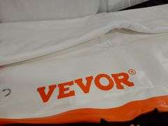 Vevor Inflatable Floating Dock Platform – White/Orange 10 x 10ft (carrying bag & pump not included)