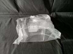 Assortment of 2 Brightroom Clear Plastic Stackable Trays
