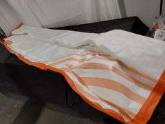 Vevor Inflatable Floating Dock Platform – White/Orange 10 x 10ft (carrying bag & pump not included)