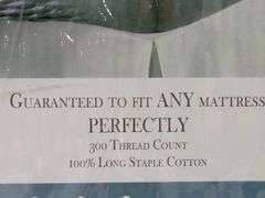 Bed Tite, 300 Thread Count Cotton Luxury Sheet Set 6939334, White