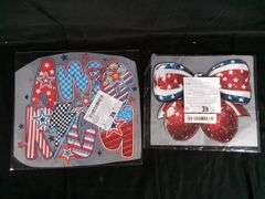 Assortment of 5 Patriotic Decals Heat Transfers for T-Shirt & Fabrics