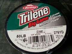 Berkley Super Strong Trilene Big Game Mono Fishing Line – Clear .028" Avg. Dia.