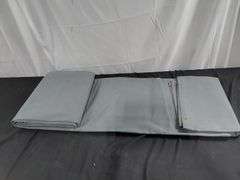 Heavy Duty Grey Tarp with Grommets