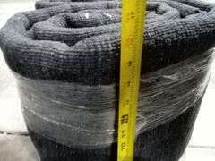 Heavy Duty Large Fabric Rug, Black