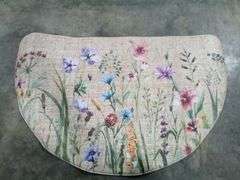 Kimdoe Half Round Waterproof Outdoor Door Mat – Floral