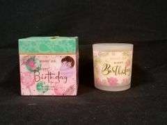 Lot of 2 Romiie Zoi Happy Birthday To You Scented Candle – Sweet Vanilla 6 oz