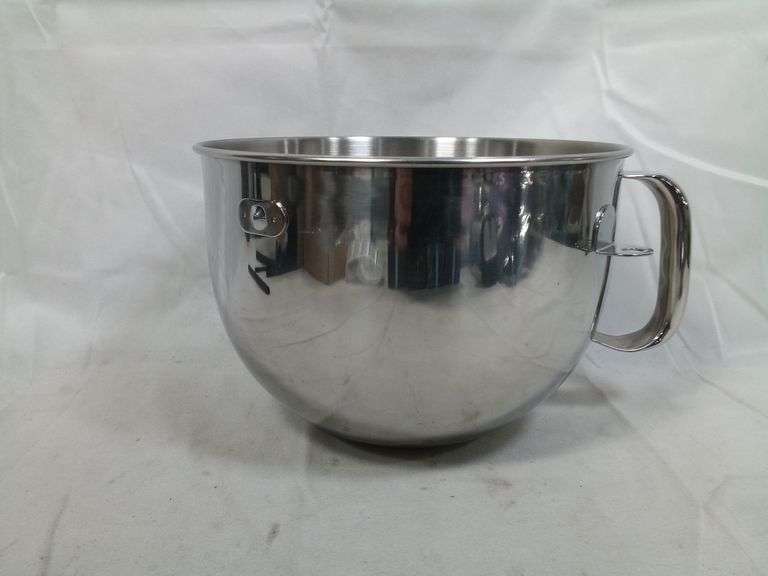 Stainless Steel Mixing Bowl with Handle for Stand Mixer – 9.5"