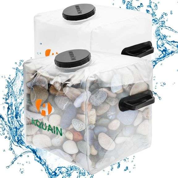 Aquain Pool Ladder Weights, Heavy Duty Plastic Swimming Pool Step Sand Bag, 2 Pk