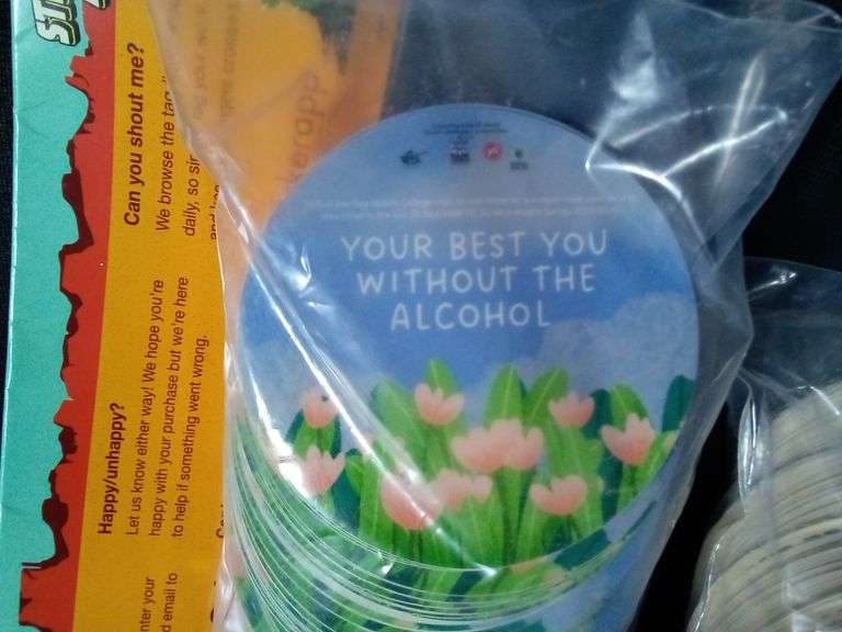 2 Packs of "Anti-Alcohol"  Stickers