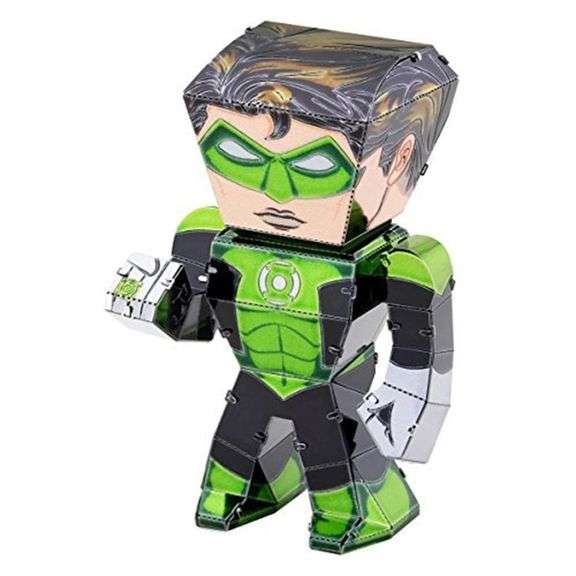 Lot of 4 Metal Earth Legends 3D Steel Model Kits – DC JL Green Lantern
