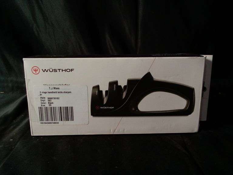 Wusthof 2-Stage Handheld Knife Sharpener – Black