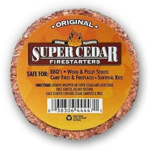 Lot Of 4 Super Cedar, Original Firestarters