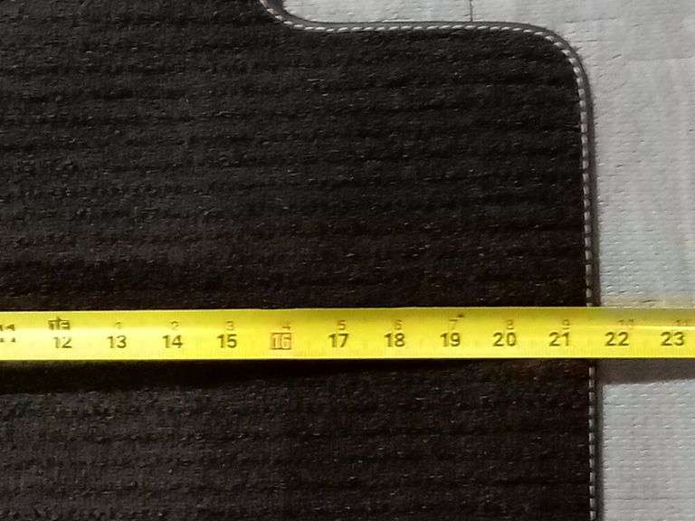 Rear Car Floor Mat, Black, 22" x 52"