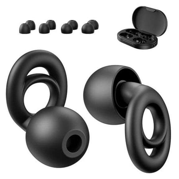 New Bee Noise Reduction Earplugs with Case – Black SE11